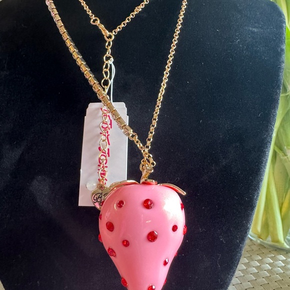Betsey Johnson Pink Strawberry - Picture 7 of 8